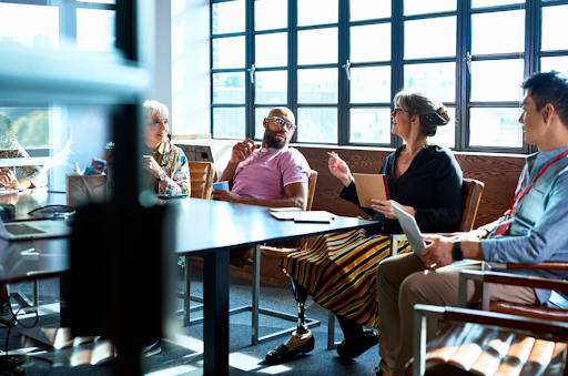 People in a meeting